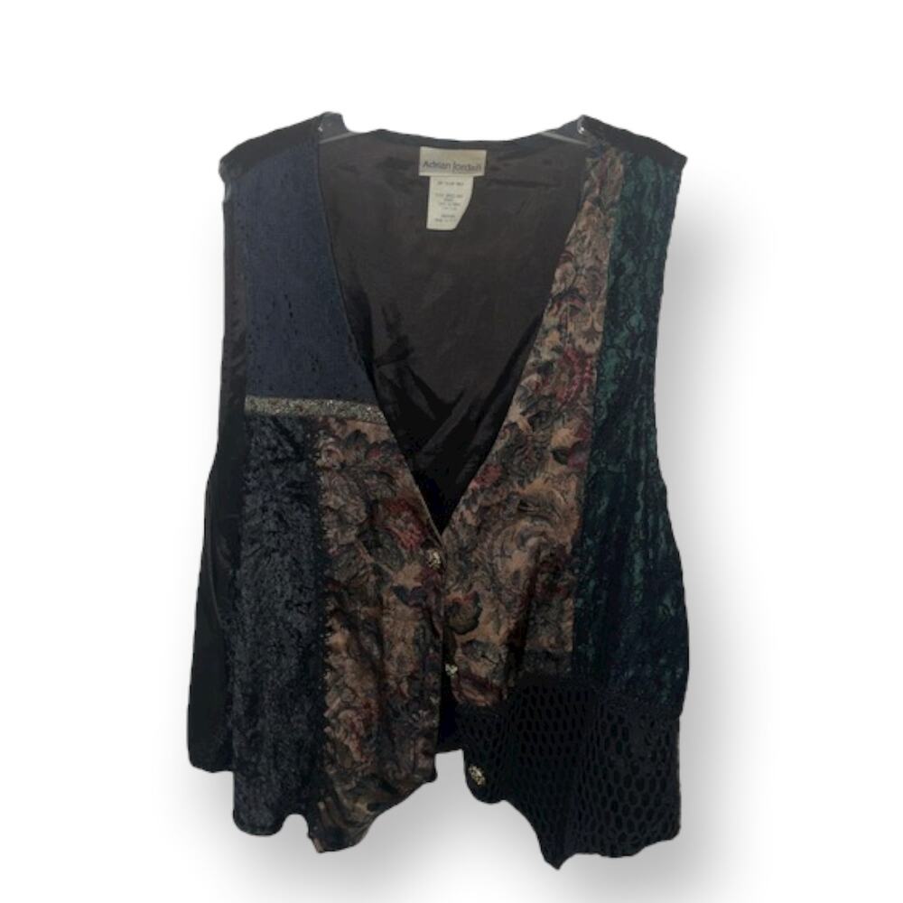 Vintage Adrian Jordan Womens Vest Sz 14-16 EUC